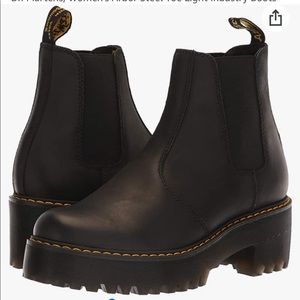 Dr Martens Rometty Wyoming Platform Chelsea Boots Black